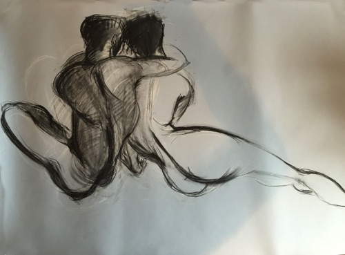 Pair of nudes - no 4 -
Life drawing in Caran D'Ache oil pencils
(Ref 12) Pair of nudes - no 4 -
Life drawing in Caran D'Ache oil pencils
(Ref 12)
